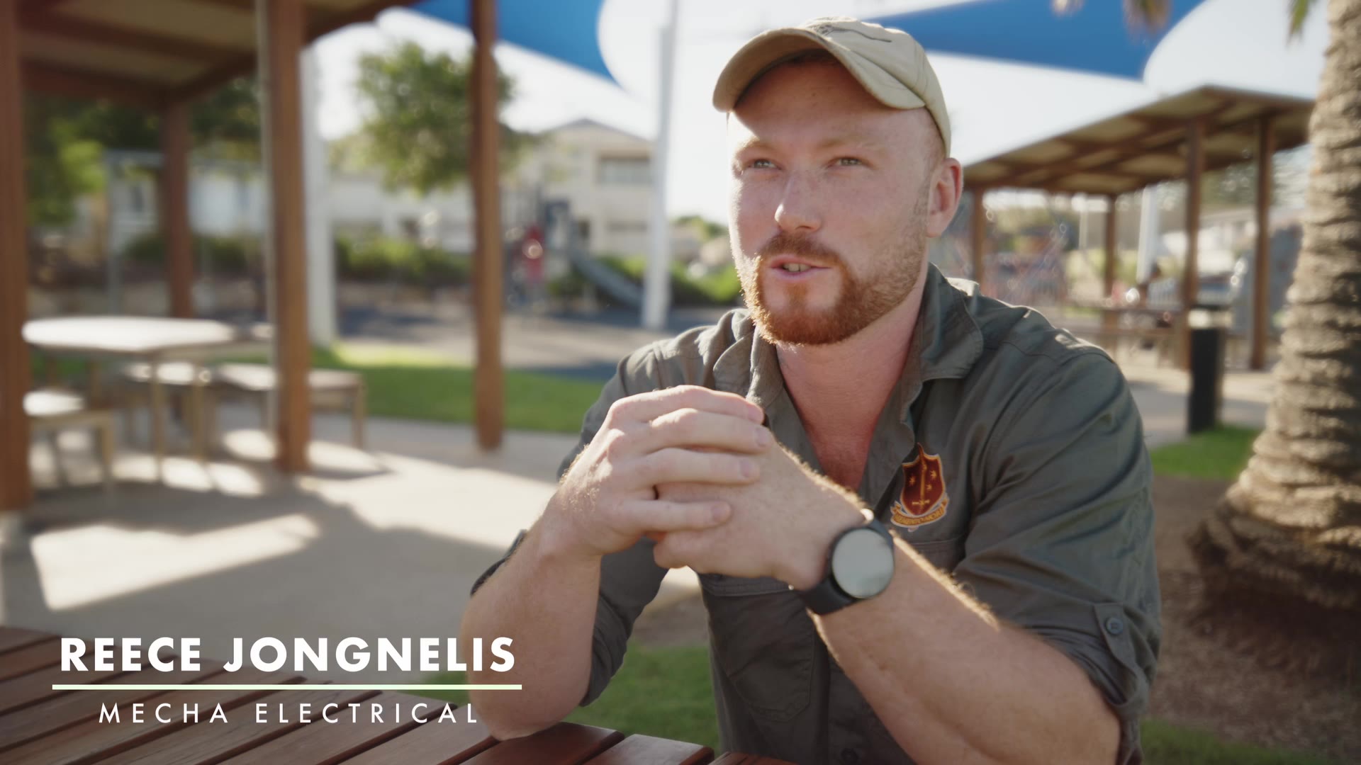 Reece Jongenelis, a qualified electrician, speaking about Keagan